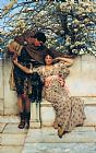 Sir Lawrence Alma-tadema Canvas Paintings - promise of spring